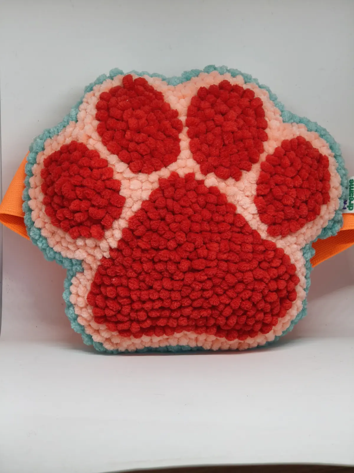 Mercan Pati Desenli Punch Oto Koltuk Baş Yastığı
