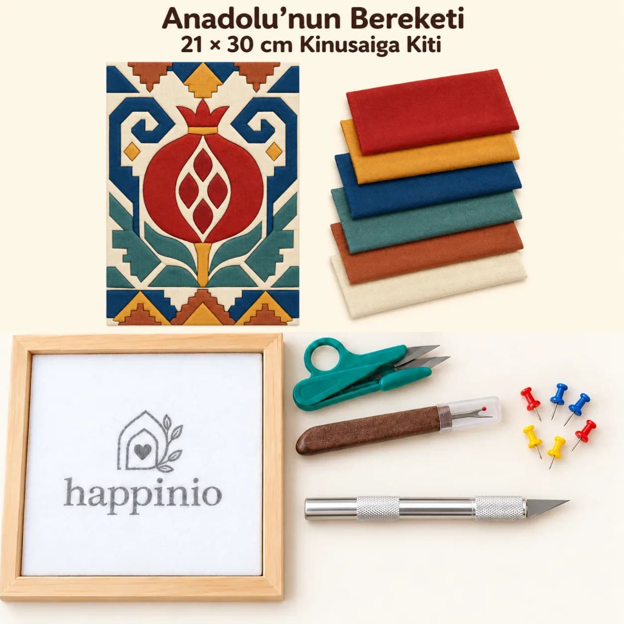 Anadolu’nun Bereketi Kinusaiga Kiti - 21×30 cm