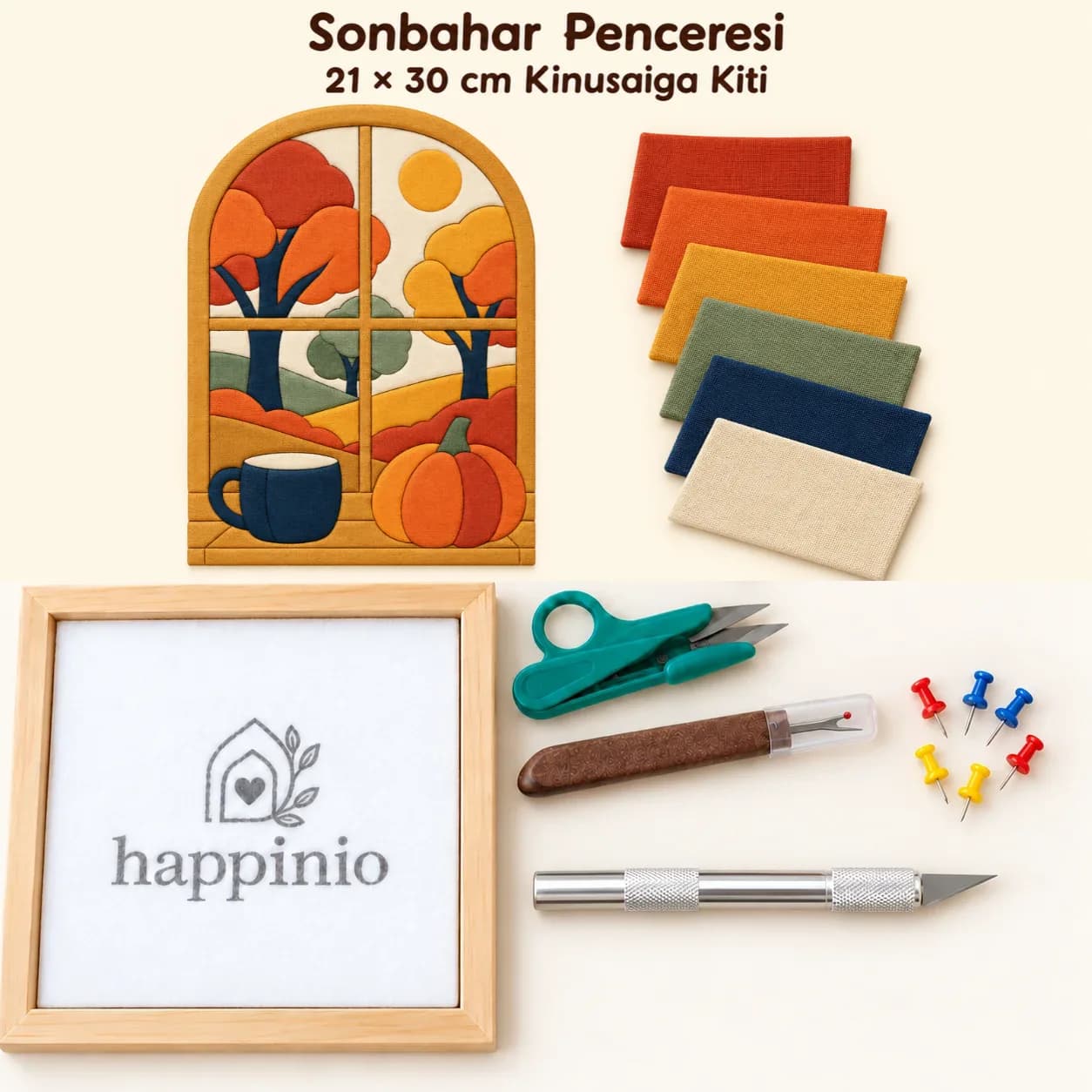 Sonbahar Penceresi Kinusaiga Kiti - 21×30 cm