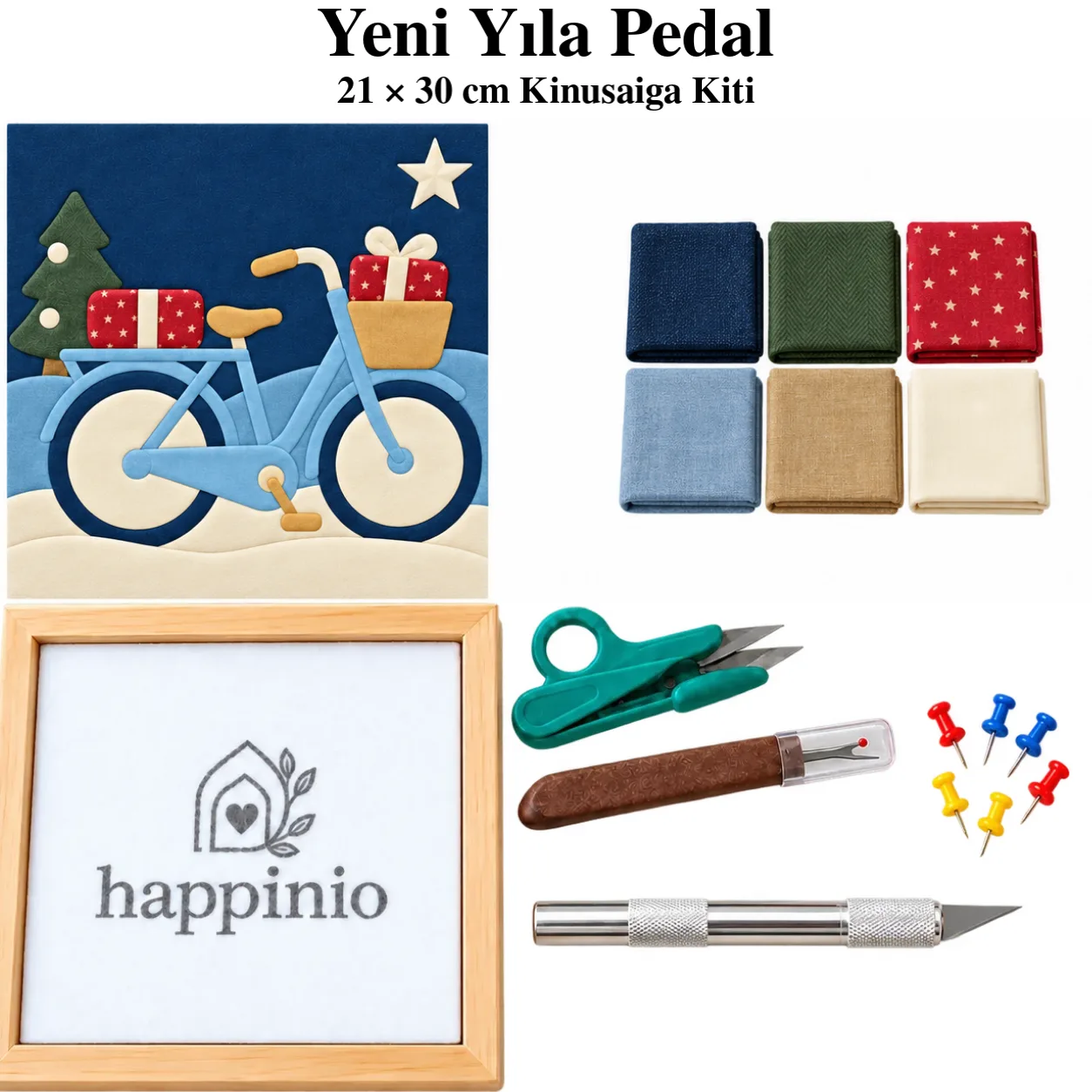 Yeni Yıla Pedal Kinusaiga Kiti - 21×30 cm