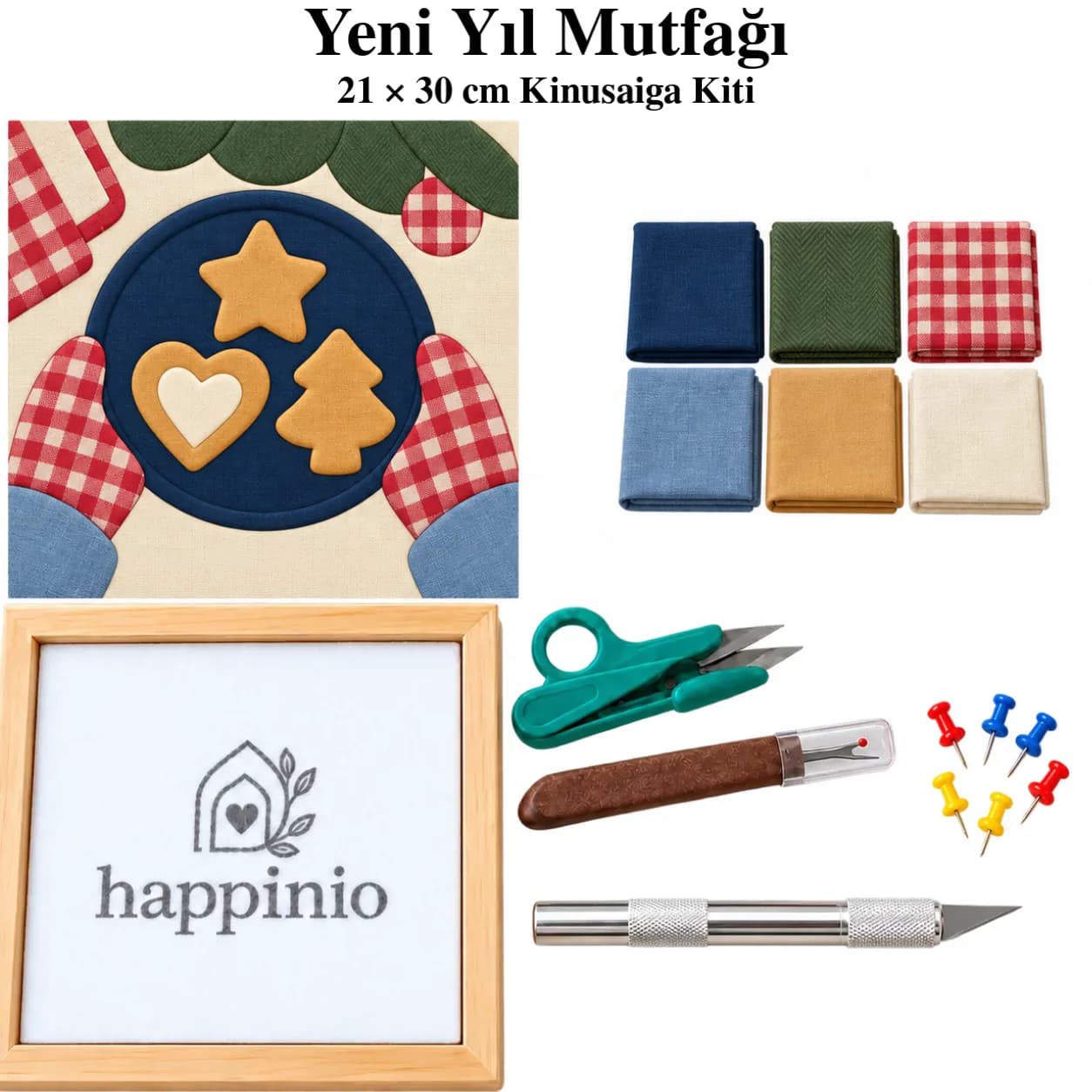 Yeni Yıl Mutfağı Kinusaiga Kiti - 21×30 cm