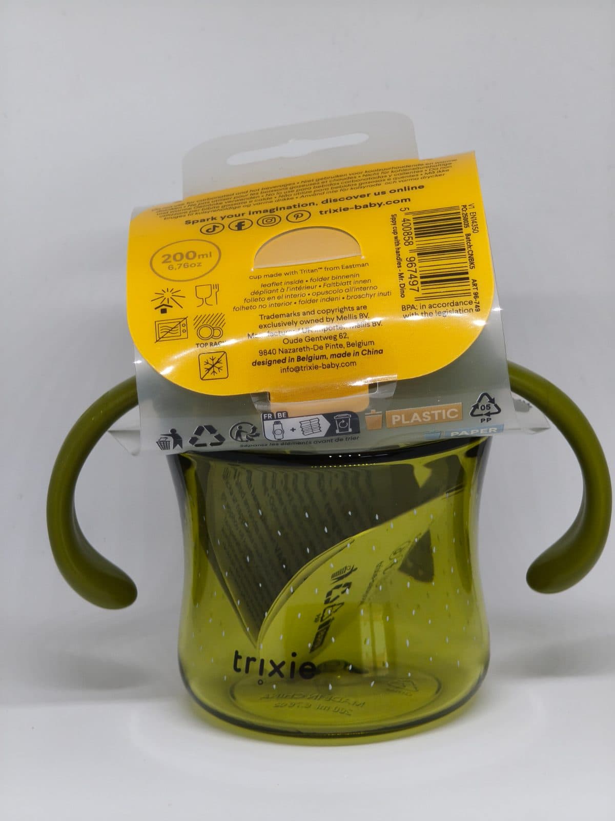 Trixie Mr. Dino Saplı Alıştırma Suluğu 200 ml