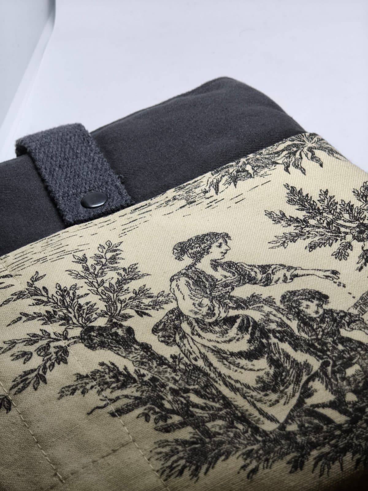 Toile Desenli Kumaş Defter Kalıbı