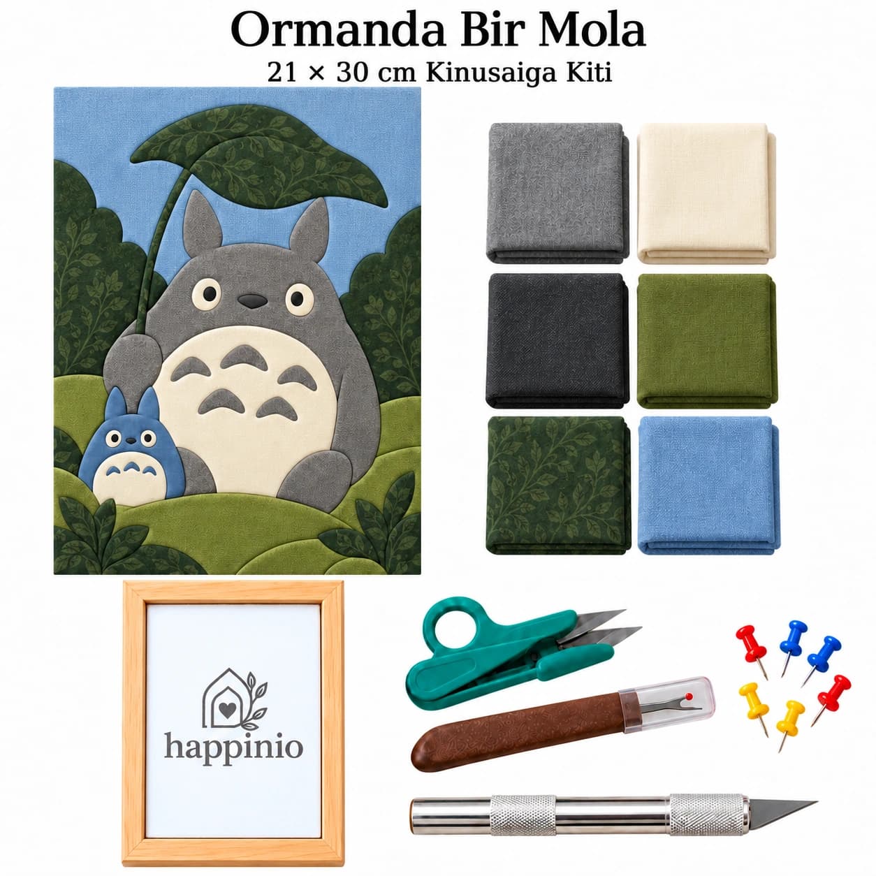 Ormanda Bir Mola Totoro Kinusaiga Kiti - 21×30 cm