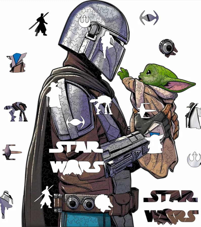 Woodspan Mandalorian Ahşap Puzzle