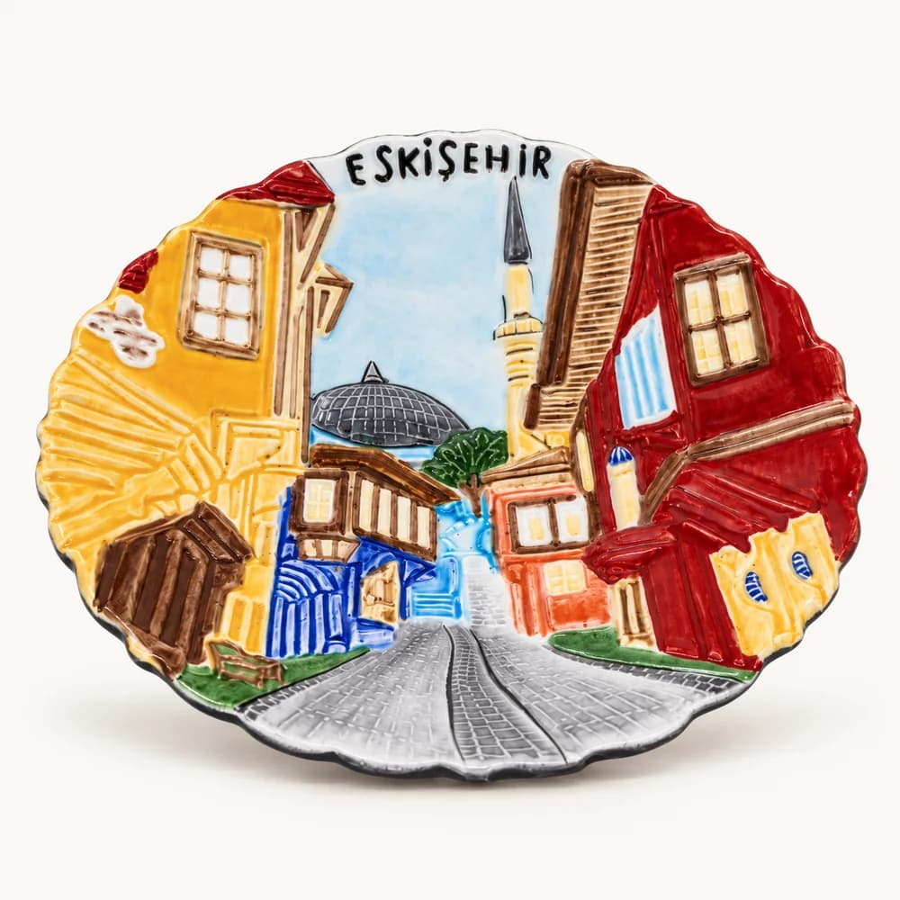 Eskişehir Temalı Dekoratif Seramik Tabak