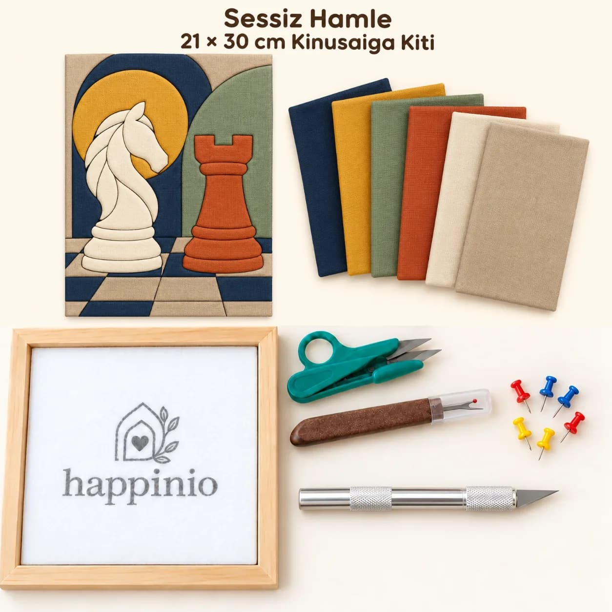 Sessiz Hamle Kinusaiga Kiti - 21×30 cm