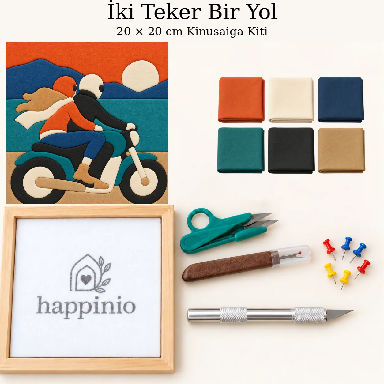 İki Teker Bir Yol Kinusaiga Kiti – 20×20 cm