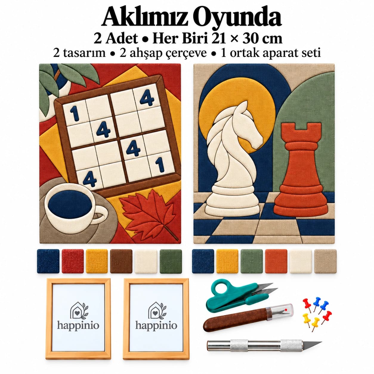 Aklımız Oyunda İkili Kinusaiga Kiti - 2 Adet · Her Biri 21×30 cm