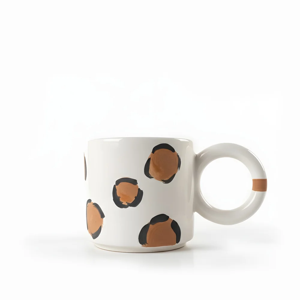 Kiel Ceramic Strand Leopard Seramik Kupa