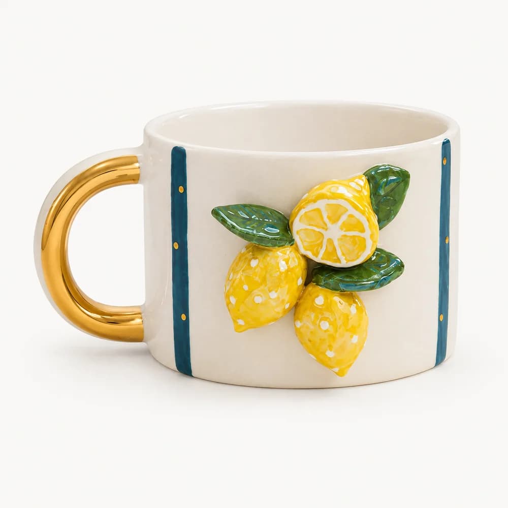 Loola Gift Limonlu Seramik Kupa