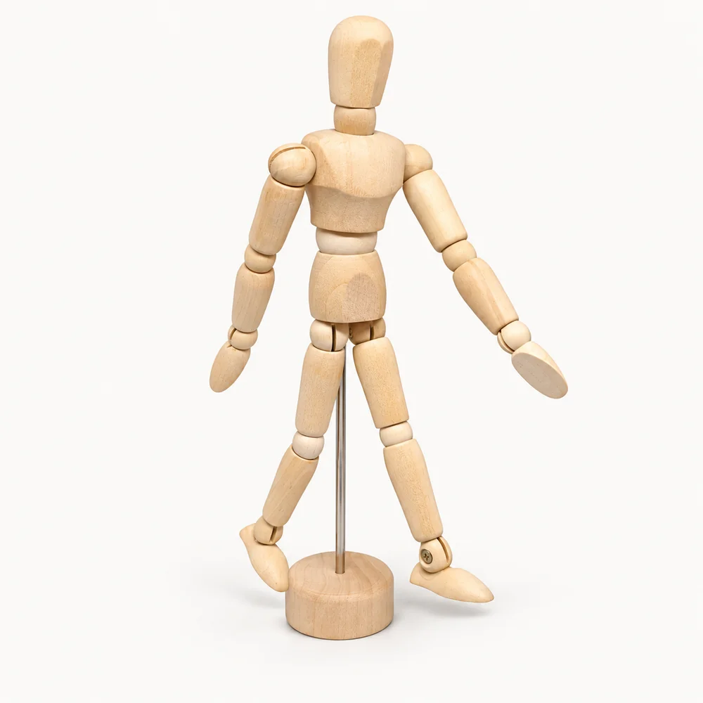 Ahşap Eskiz Manken 14 cm