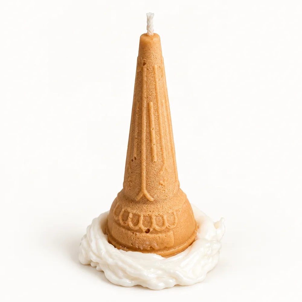 Magic Nova Candle Ters Dondurma Külahı El Yapımı Soya Mum